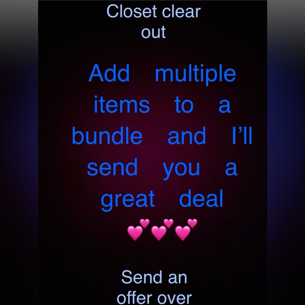 Closet clear out!! I have so many items to sell !!